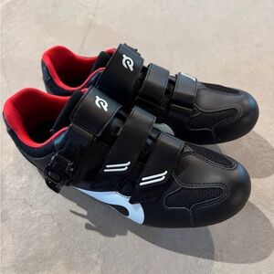 Peloton Black and Red Cycling Shoes